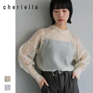 Button Shirt/Blouse Puff Sleeve