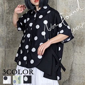 Button Shirt/Blouse Dolman Sleeve Front Switching