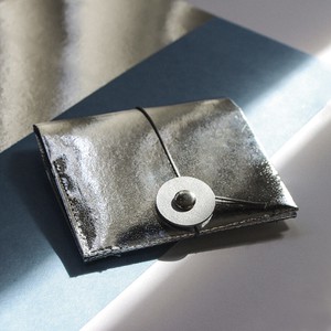 Bifold Wallet Bicolor Silver Foil Made in Japan
