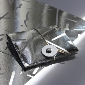 Bifold Wallet Silver Foil Made in Japan