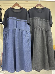 Casual Dress L Peplum Switching 2024 Spring/Summer