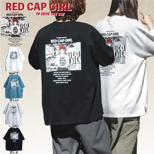 【リピート】RED CAP GIRL 接触冷感 とろみポンチ イラスト＆フォト バックプリント 半袖T-shirt