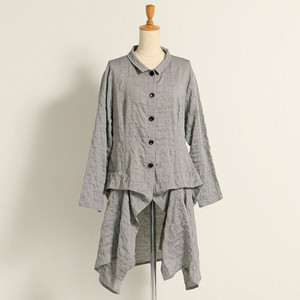 Pre-order Button Shirt/Blouse Shirring Cotton 2024 Spring/Summer Made in Japan