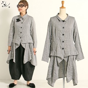 Pre-order Button Shirt/Blouse Shirring 2024 Spring/Summer Made in Japan
