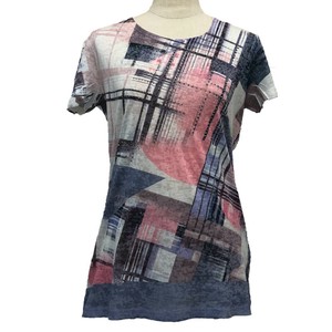 T-shirt T-Shirt Rhinestone Short-Sleeve Cut-and-sew