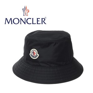 MONCLER メンズ バケットハット 帽子 BLACK モンクレール