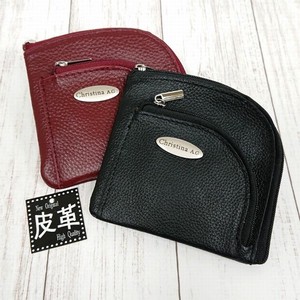 Bifold Wallet Cattle Leather Genuine Leather Men's