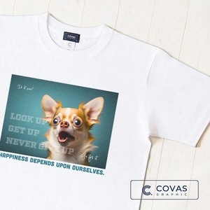 T-shirt White T-Shirt Printed Chihuahua Unisex Short-Sleeve