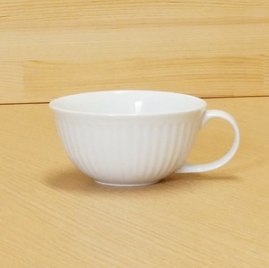 白眉しのぎ スープカップ 白磁 スープ カップ 波佐見焼 日本製 スープマグ 彫り