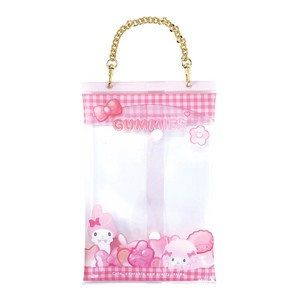 Key Ring Pouch Red Outing Pink Sanrio Characters