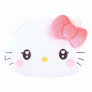 Key Ring Pouch Sanrio Hello Kitty Face Plushie
