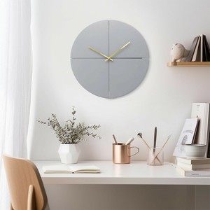掛け時計 アプリクス　ウォールクロック　クオーター　シルバー / Wall Clock