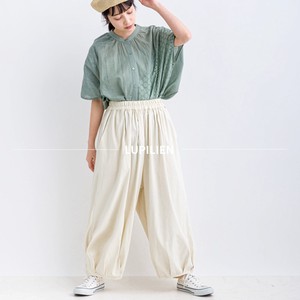 Full-Length Pant Tucked Hem Stretch Wide Pants Natulan Listed