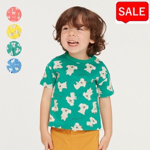 Kids' Short Sleeve T-shirt Koala Gull Giraffe Made in Japan
