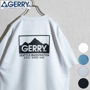 【24SS新作】GERRY 接触冷感 とろみポンチ LOGO バックプリント 半袖T-shirt