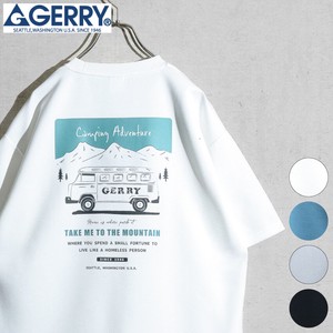 【24SS新作】GERRY 接触冷感 とろみポンチ Driving バックプリント 半袖T-shirt