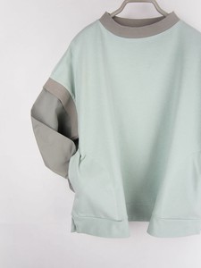 T 恤/上衣 异材质拼接/对接 新款 2024年 春夏 棉 套衫