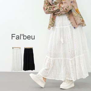 Skirt All-lace Cotton Tiered 2-colors 【2024NEW】