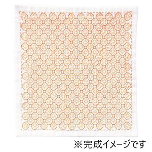 オリムパス 刺し子のハンカチ キット オレンジ HK-9