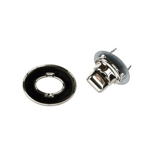 留め具楕円ひねり・銀 H206-050-2