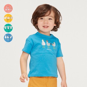 Kids' Short Sleeve T-shirt Koala Gull Unisex Embroidered Giraffe