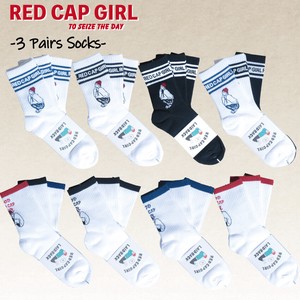 短袜 RED CAP GIRL 3件每组