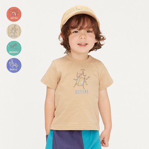Kids' Short Sleeve T-shirt Ladybugs Embroidered
