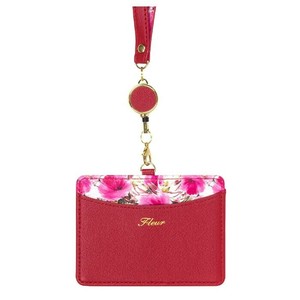 Fleur IDカードホルダー IDC-FLE03 レッド