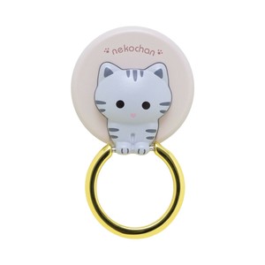ねこちゃんのスマホリング さばとら RING-NEKO02