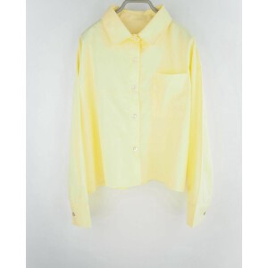 Button Shirt/Blouse Shirtwaist Cropped Rayon Cotton 2024 Spring/Summer