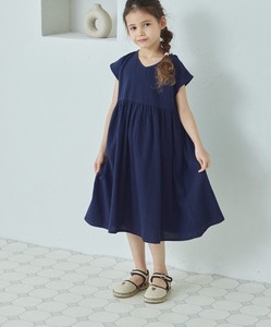 Kids' Casual Dress 2Way French Sleeve One-piece Dress