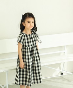 Kids' Casual Dress Patterned All Over French Sleeve