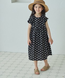Kids' Casual Dress Patterned All Over French Sleeve