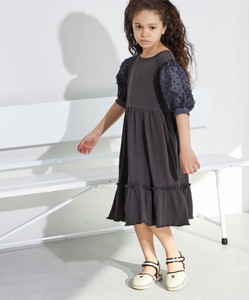 Kids' Casual Dress Tulle One-piece Dress Switching
