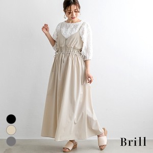 Casual Dress Waist One-piece Dress Drawstring Zipped