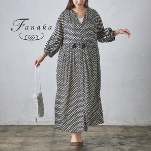 Casual Dress Diamond-Patterned Pudding Fanaka One-piece Dress