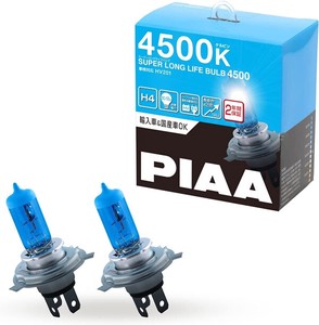 【売り切れごめん】 PIAA ヘッドランプ/フォグランプ用 ハロゲンバルブ H4 4500K HV201