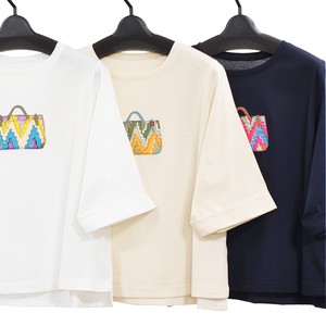 T-shirt Pullover Embroidered Made in Japan