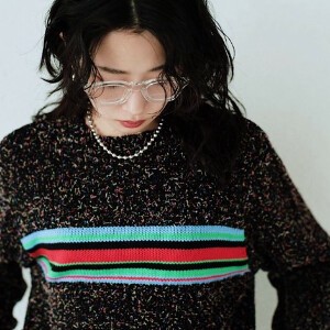 Sweater/Knitwear Knitted Long Sleeves Colored Stripe Spring Ladies'