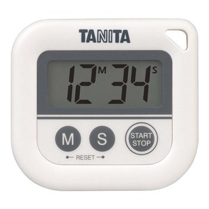 TANITA タニタ 丸洗いタイマー 100分計 WH ホワイト TD-376N