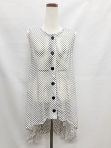 Casual Dress Vest Front Opening One-piece Dress Polka Dot 2024 Spring/Summer