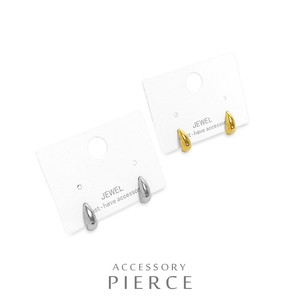 Pierced Earringss Stainless Steel Simple