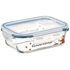 Storage Jar/Bag Curious George Heat Resistant Glass M 4-pcs