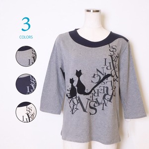 T-shirt Color Palette Cat Switching Cut-and-sew 2024 Spring/Summer