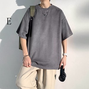 T-shirt Plain Color T-Shirt Spring/Summer Short-Sleeve
