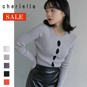 毛衣/针织衫 前后2种穿法 罗纹针织 开叉 cheriella 折扣/打折