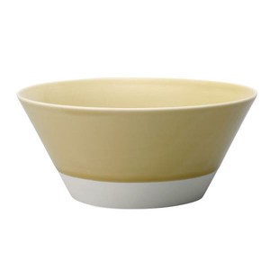 13681 波佐見焼 es bowl(esボウル) 黄磁釉L