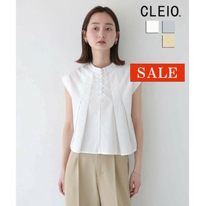 【SALE】タックフレアフレンチスリーブブラウス/CLEIO