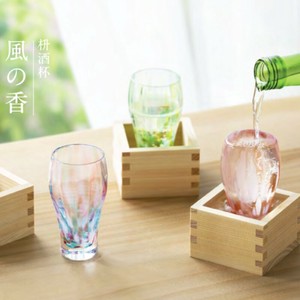 日本製 【津軽びいどろ】枡酒杯 風の香 グラス
