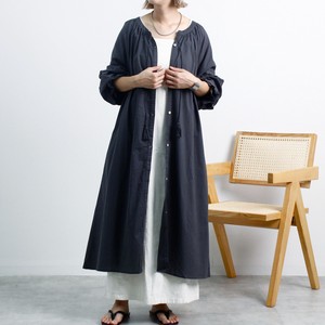 Casual Dress Waist V-Neck Cambric Puff Sleeve Cotton One-piece Dress 【2024NEW】